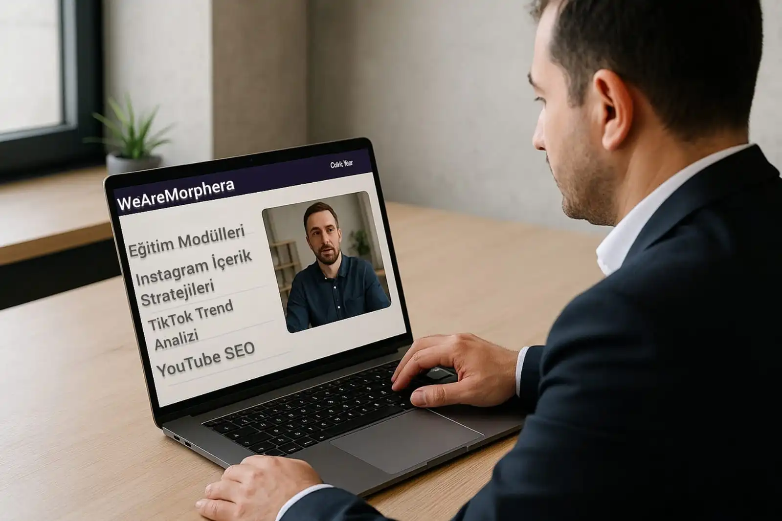 Eğitim paneli ve ders listesi ekran görüntüsü