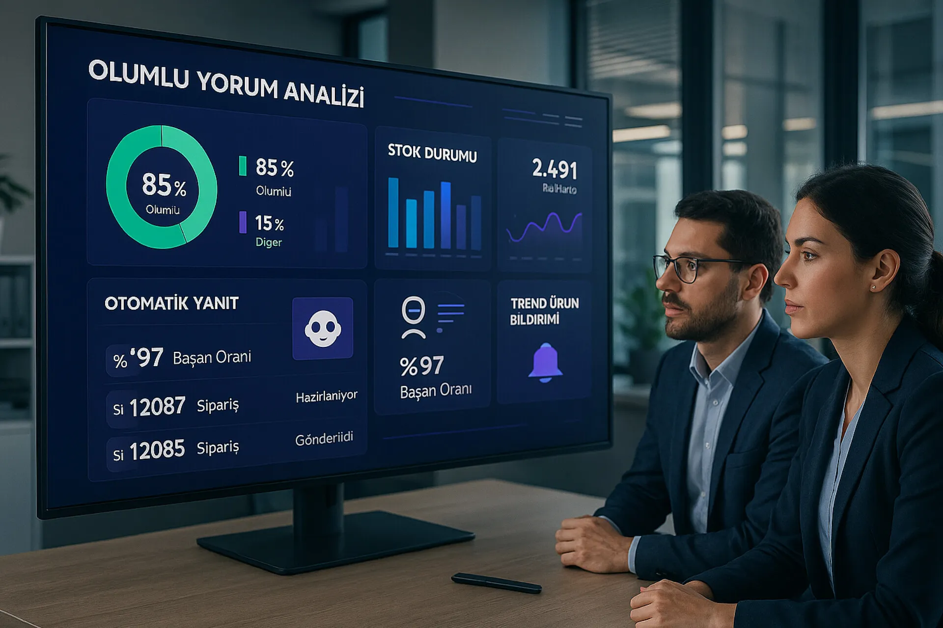 Sipariş ve kargo takibi ekranı