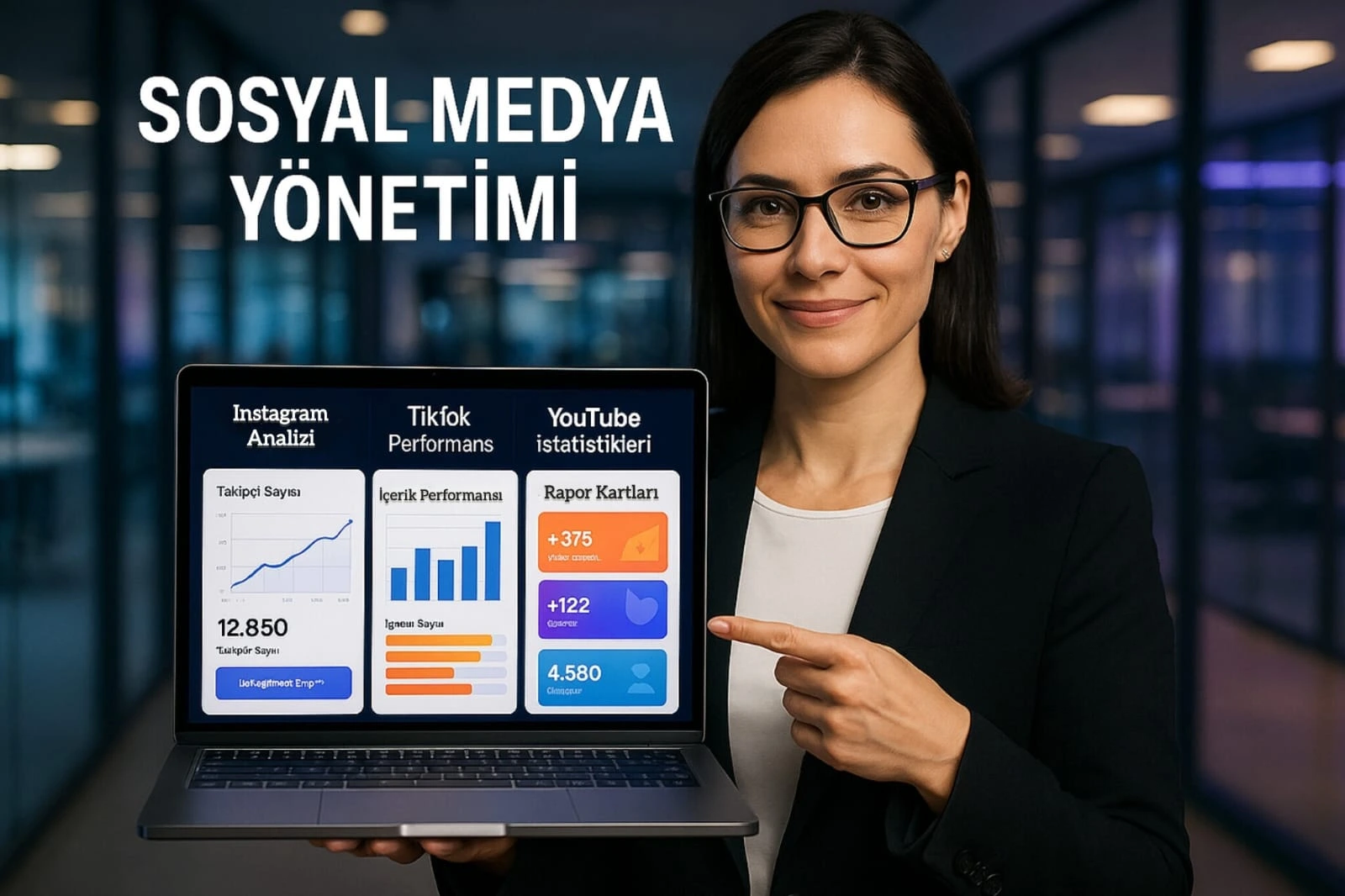 Sosyal medya yönetimi görseli 